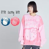 (15日限定ポイント10倍)little sunny bite リトルサニーバイト HELLO KITTY x little sunny bite sweat top ハローキティ×リトルサニーバイト スウェットトップ lsb-ltop-025a トップス レディース オーバーサイズ コラボアイテム 2024冬【P10】