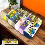 ＼新春 ギフト 2025／【minion’s】7デザインから選べる！ ミニオンズ キャラクター くるぶし丈 ソックス ☆ レディース キッズ ユニセックス アンクル 靴下（20cm-24cm）【TD】【2点以上のご購入でメール便送料無料】