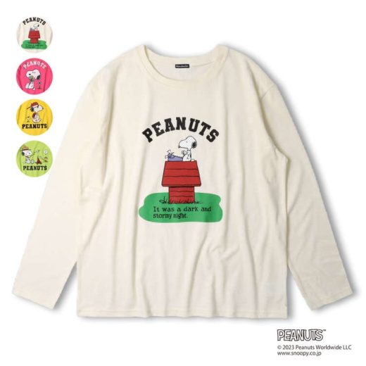 大人・ママ用【PEANUTS】スヌーピーTシャツ