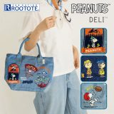 【10％OFFクーポン】2024 ROOTOTEROOTOTE 8385 IP.デリ.デニム.PEANUTS-9N（スヌーピー ルートート 軽量 刺繍 ウッドストック お弁当バッグ ランチバッグ デニム サブバッグ トートバッグ レディース 犬）【メール便送料無料 ポイント2倍】【12月17迄】