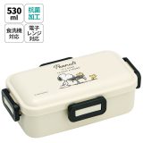 [13日〜26日 P15倍]弁当箱 大人 一段 仕切り 食洗機 レンジ 対応 抗菌 日本製 容量 530ml スケーター skater PFLB6AG ロック スヌーピー SNOOPY ピーナッツ 女性 レディース【レディース 4点ロック お弁当箱 ドーム型 1段 漏れない 食洗機OK】