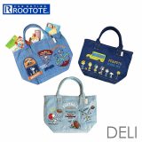 ROOTOTE ルートート スヌーピー 8385 好評 トートバック トートバッグ トート バッグ 小さめ レディース サブバッグ DELI デリ デニム PEANUTS-9N SNOOPY 刺繍 おしゃれ シンプル オシャレ 大人 かわいい レディースバッグ