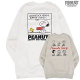 スヌーピー プリント トレーナー スウェット 長袖 裏起毛 春秋冬 SNOOPY