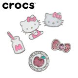 メール便送料無料 クロックス crocs ジビッツ Hello Kitty Frnds Elevtd 5Pck 10010555 アクセサリー