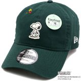 ニューエラ NEWERA キャップ ピーナッツ スヌーピー [14344546 FW24] 9TWENTY EasySnap PEANUTS メンズ・レディース 帽子 SNOOPY コラボ イージースナップ サイズ調整可能 ダークグリーン 正規取扱店