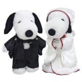 吉徳 SNOOPY(スヌーピー) スヌーピー&ベル ウェディング 和風 ぬいぐるみ L 182075