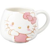 サンリオ (SANRIO) 「 しっぽ ハローキティ 」 コロンと丸い フェイス マグカップ 約400ml 約13×9cm キャラクターズ 食器 キティ グッズ 雑貨 誕生日プレゼント SAN4561-1