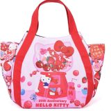 ハローキティ 50周年 グッズ トートバッグ 小さめ キティちゃん HELLO KITTY エコバッグ サンリオ 大人 子供