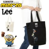 Lee ミニオン リー トートバッグ 手提げバッグ minions グッズ 320-30041 メンズ レディース 男子 女子 かわいい コットン ブラック ホワイト