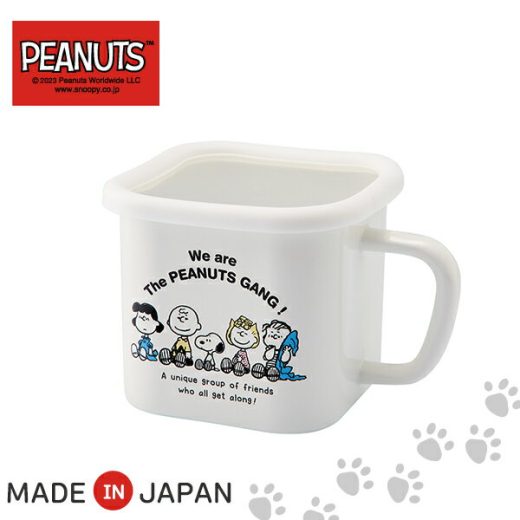 【レビュー特典付き】ホーロー保存容器 [スヌーピー ホーローマルチスクエアポット] SNOOPY ［豊琺瑯］ 日本製 保存容器 蓋付き容器 ストックポット ホーロー製品 IH対応 保温性 耐熱性 耐酸性 ピーナッツ キッチン 台所【ポイント2倍】【フラリア】