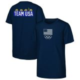 アウタースタッフ メンズ Tシャツ トップス Team USA Unisex Minions Flag & Rings TShirt Navy