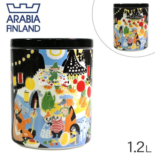 【ARABIA アラビア】MOOMIN ムーミン ジャー フレンドシップ 1.2L JAR FRIENDSHIP 1020102 北欧 食器 雑貨 イラスト カップ (キッチン 用品 インテリア 料理 食器洗い機 対応 ギフト プレゼント) 【ラッピング対象外】