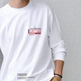 SHIPS any: SNOOPY コラボ PLACE グラフィック バック プリント Tシャツ (／シップス エニィ（SHIPS any）