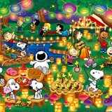 500ピース ジグソーパズル PEANUTS スヌーピー ランタンパーティー【光るパズル】(38x53cm)