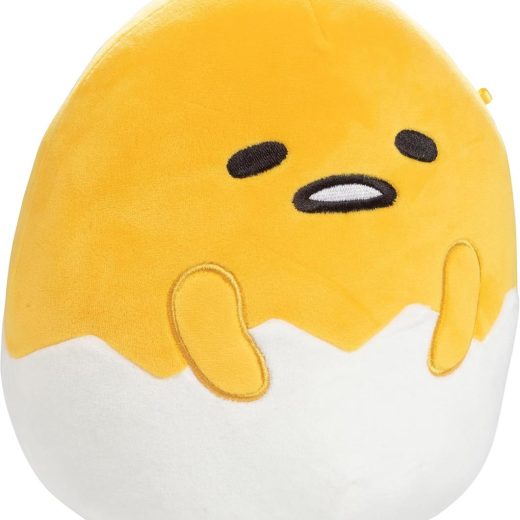 Squishmallows オリジナル 8 インチ ぐでたま The Lazy Egg - 公式 Jazwares ぬいぐるみ - 収集価値のあるソフトでスクイーズなサンリオぬいぐるみ - チームに追加 - 子供、女の子、男の子へのギフト