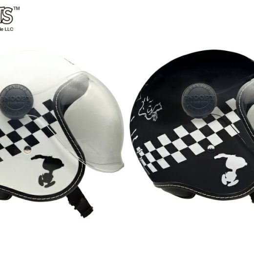 【1月5日限定！全品ポイント5倍】SNJ-114 SNJ-115 SNOOPY Checker Flag スヌーピー チェッカーフラッグ | バイクヘルメット バイク用ヘルメット ジェット レース ライトスモーク カラーシールド ラチェット バイザー ストッパー 58