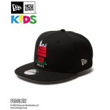 NEW ERA ニューエラ キッズ キャップ Kid’s Youth 9FIFTY PEANUTS ピーナッツ スヌーピー ウッドストック ブラック 14344462 SNOOPY 子供 帽子 スナップバック サイズ調節 ユースサイズ ギフト