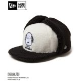 NEW ERA ニューエラ キャップ 59FIFTY Dog Ear ドッグイヤー PEANUTS ピーナッツ スヌーピー ホワイト ブラックバイザー 14344560 メンズ レディース 帽子 cap ベースボールキャップ 新作 ギフト