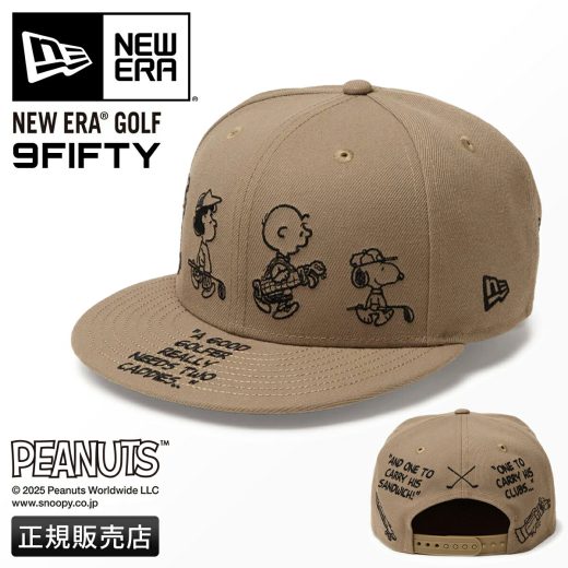 【最大49倍｜1/15限定】特典付き｜ニューエラ ゴルフ キャップ 9FIFTY PEANUTS ピーナッツ メンズ レディース ブランド アジャスタブル 帽子 NEW ERA GOLF 14344508