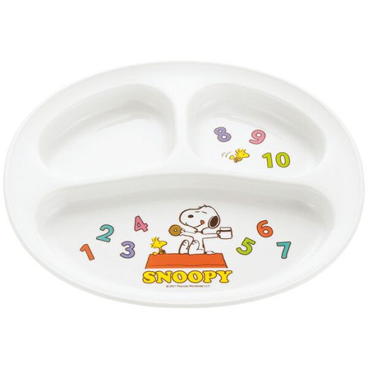 【1/1限定★全品ポイント10倍＋抽選で100％ポイント還元】リッチェル（Richell）:PP 子供食器 スヌーピー トライ ランチプレート 1262950