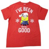 ◎【 怪盗グルーのミニオン危機一発 】『 I’VE BEEN GOOD Tシャツ (杢RED) / プリント Tシャツ』Tシャツ 半袖 シャツ 日本未発売 アメカジ カジュアルファッション ミニオン大脱走 ミニオン ミニオンズ ME ME2 アメリカ雑貨 アメ雑 雑貨