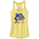 【送料無料】 ライセンス キャラクター レディース Tシャツ トップス Juniors’ Despicable Me 4 Minions All Worked Out Racerback Tank Top Banana