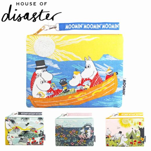 SALE開催中!1/14 23:59までHOUSE OF disaster ハウスオブディザスター Moomin Pouch L ムーミン フラットポーチ Lサイズポーチ コスメポーチ 小物入れ ブランド 英国 海外 イギリス フィンランド 北欧 MMPOUギフト プレゼント 誕生日 お祝い