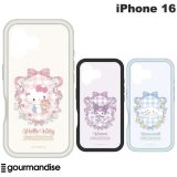 [ネコポス送料無料] gourmandise iPhone 16 プランプフレームケース サンリオ グルマンディーズ (スマホケース・カバー) ハローキティ クロミ シナモロール