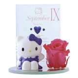 【取寄品】 ハローキティ バースデーKitty 9月 【 インテリア雑貨 花 プリザーブドフラワー 】