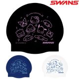 【店内商品3点以上でさらに3％OFFクーポン配布中】SWANS スワンズ 限定シリコンキャップ スイムキャップ【サンリオキャラクターズ2】ハローキティ クロミ マイメロディ ポムポムプリン SA-7SC2