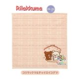 【 Rilakkuma グッズ 】 リラックマ ミニタオル CM-51102 コリラックマ & チャイロイコグマ ステキなお家 テーマ 約25× 25cm サイズ 刺繍 アップリケ ツイード風 おしゃれ ハンドタオル 汗ふき タオル お手拭き たおる ハンカチ 入学 就職 餞別【3cmメール便OK