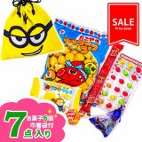 【値下：賞味期限2025/2/28】訳あり！ミニ巾着袋付お菓子詰合せ ミニオンズ{ お菓子 駄菓子 詰め合わせ キャラクター 怪盗グルー ギフト 誕生日 子ども会 施設 }[ 子供会 保育園 幼稚園 景品 イベント お祭り プレゼント 人気 ]【色柄指定不可】【不良対応不可】