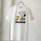 [25日P5倍！今だけ最大800円OFFクーポン]ピーナッツ スヌーピー PEANUTS SNOOPY 半袖Tシャツ メンズ ワイドシルエット ゆったり トップス 刺繍 キャラクター クルーネック カットソー