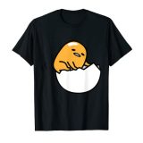 ぐでたま 表と裏 半袖Tシャツ メンズ 【Sサイズ】 ブラック ファッション トップス アメリカ